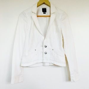 Armani Exchange White Jacket